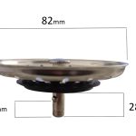 CESTELLO DIA. 83 INOX RIB. C/PERNO CORTO SMEG - 00402 - immagine 3