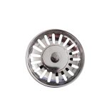 CESTELLO PER LAVELLI UNIVERSALE  DIA. 79  INOX SP. 0,6 C/PERNO E POMOLO H.38 - 00403 - immagine 2