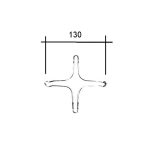 RIDUZIONE CROMATA 4 PUNTE PICCOLA - A8002 - immagine 2