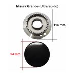 KIT BRUCIATORE E PIATTELLI TIPO SMEG SERIE NUOVA  1 UR - 2 SR - 1AX - B53200 - immagine 2