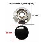 KIT BRUCIATORE E PIATTELLI TIPO SMEG SERIE NUOVA  1 UR - 2 SR - 1AX - B53200 - immagine 4