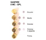 INIETTORI CONF. GAS FIRE 8 MC GPL - HG30