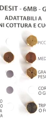 INIETTORI CONF.5 UGELLI 6 MB GPL INDESIT - HG42