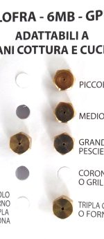 INIETTORI CONF.5 UGELLI 6 MB GPL LOFRA - HG43 - immagine 2