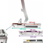 CERNIERA ZANUSSI CF4492 + CF4493 + 2 Coppie rullini Cod. Ordiginale 50223858007 - KCF4492 - immagine 3