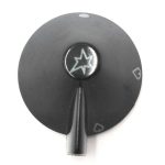 MANOPOLA TIPO REX ZANUSSI DIA 6 G=0 NERA - M4447 - immagine 3