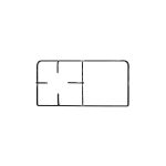 GRIGLIA PIATTINA 1F. + P. 458X229 - P4755