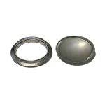 ANELLO + PIATTELLO ACCIAIO INOX UR. 2 PZ - S5351