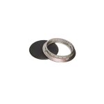 ANELLO IN OTTONE E PIATTELLO SMALTATO OPACO RAP TIPO SMEG - S5360 - immagine 4