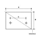VETRO INTERNO FORNO 416X302 ANG.TONDI - VI2171 - immagine 2