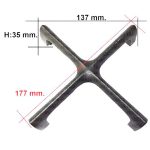 GRIGLIA IN GHISA 1 FUOCO FRANKE 180X180   H.33 - G1521