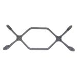 GRIGLIA GHISA 2 F. 410X150 - G2519