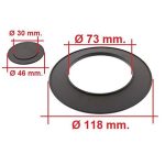 CORONA E PIATTELLO CENTRALE ZANUSSI AEG - Per B4476 - Cod. Or.3581992363 - S4476